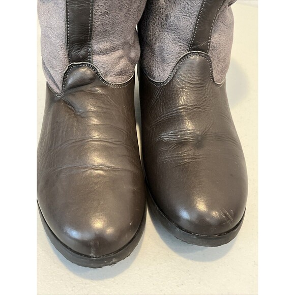 Women’s Patricia Green Collection Made In Spain Leather Gray Brown Boots Size 7 - Picture 14 of 16